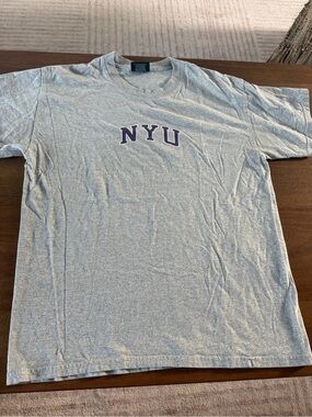 NYU Vintage gray shirt Retro size large MV sport